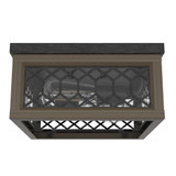 Chevron 2 Light 11 Inch Wide Flush Mount by Hunter Fans - CH2_199_FM