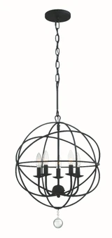 Solaris 5 Light Small Chandelier by Crystorama - 9224