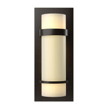Banded 1 Light White Opal Glass Wall Sconce by Hubbardton Forge - 205812HF
