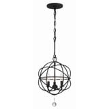 Solaris 3 Light Mini Chandelier by Crystorama - 9225