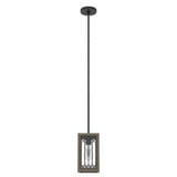 Chevron 1 Light Small Pendant 10.75 Inch Tall by Hunter Fans - CH1_199_MP