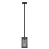 Chevron 1 Light Small Pendant 10.75 Inch Tall by Hunter Fans - CH1_199_MP