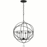 Solaris 6 Light Medium Chandelier by Crystorama - 9226