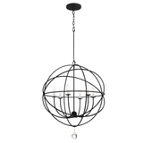 Solaris 6 Light Medium Chandelier by Crystorama - 9226