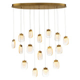 Paget 16 Light Mini Oval Chandelier by Eurofase - 37194