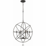 Solaris 6 Light Large Chandelier by Crystorama - 9228