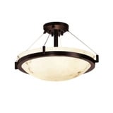 Lumenaria Ring 3 Light 21 Inch Wide Semi Flush Mount by Justice Design - FAL-9681-35