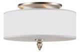 Luxor 3 Light 14 Inch Wide Semi Flush Mount by Crystorama - 9503