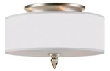 Luxor 3 Light 14 Inch Wide Semi Flush Mount by Crystorama - 9503