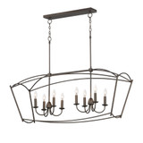 Plumette 8 Light Linear Pendant 20 Inch Tall and 14 Inch Wide by Maxim - 12169