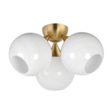 Neve 3 Light Semi Flush Mount 10.5 Inch Tall and 18.75 Inch Wide by Maxim - 21225