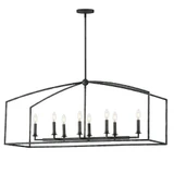 Martel 8 Light Linear Chandelier 19 Inch Tall and 14.5 Inch Wide by Maxim - 21848