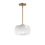 Glazed 1 Light Pendant 6.5 Inch Tall and 11 Inch Wide by Maxim - 26141