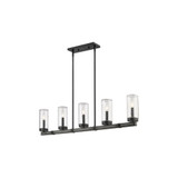 Marlow 5 Light Outdoor Linear Pendant 10 x 4.5 Inch Wide by Z-Lite - 589-5L