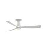 Kute Flush Ceiling Fan with Knurled Light Kit 52 Inch Wide by Fanimation - FPD8534-KLK-F