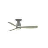 Kute 3 Blade Flush Ceiling Fan with Knurled Light Kit 44 Inch by Fanimation - FPD8547-KLK-F