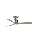 Kute 3 Blade Flush Ceiling Fan with Knurled Light Kit 44 Inch by Fanimation - FPD8547-KLK-F