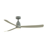 Kute 3 Blade Ceiling Fan with Knurled Light Kit 60 Inch Wide by Fanimation - FPD8560-KLK