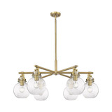 Newton Sphere 6 Light Stem Chandelier 16 Inch X 26 Inch Wide by Innovations - 411-6CR-G410-7_P