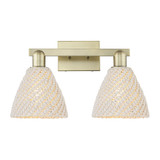 Natural Ballston Dome 2 Light Bath Vanity 16 Inch Wide by Innovations - 716-2W-NBD-75_P