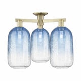 Brookhaven Cloche 3 Light Semi Flush Mount 24.5 Inch Wide by Innovations - 716-3F-G482-7