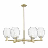 Preston 6 Light Stem Chandelier 12.75 Inch X 23.88 Inch Wide by Innovations - 716-6CR-G459-6