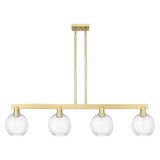 Preston 4 Light Stem Hung Island 10.88 Inch and 48 Inch Wide by Innovations - 716-4I-G458-7