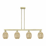 Preston 4 Light Stem Hung Island 11.63 Inch and 48 Inch Wide by Innovations - 716-4I-G459-6