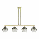 Brookhaven Globe 4 Light Stem Island 48 Inch Wide by Innovations - 716-4I-G483-8