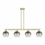 Brookhaven Globe 4 Light Stem Island 48 Inch Wide by Innovations - 716-4I-G483-8