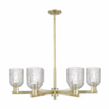 Bridal Veil 6 Light Stem Chandelier 34.75 Inch Wide by Innovations - 716-6CR-G559-5