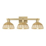 Natural Ballston Dome 3Light Basket Bath Vanity 26 Inch Wide by Innovations - 716-3W-NBD2-7_P