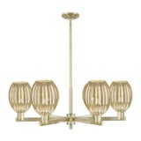 Preston 6 Light Stem Chandelier 12.75 Inch X 23.88 Inch Wide by Innovations - 716-6CR-G459-6_P