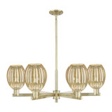 Preston 6 Light Stem Chandelier 12.75 Inch X 23.88 Inch Wide by Innovations - 716-6CR-G459-6_P