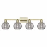 Athens Deco Swirl 4 Light Bath Vanity 36 Inch Wide by Innovations - 716-4W-G1213-6