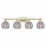 Athens Deco Swirl 4 Light Bath Vanity 36 Inch Wide by Innovations - 716-4W-G1213-6