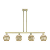 Preston 4 Light Stem Hung Island 10.88 Inch and 48 Inch Wide by Innovations - 716-4I-G458-7_P