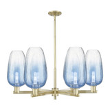 Brookhaven Flute 6 Light Stem Chandelier 23.88 Inch Wide by Innovations - 716-6CR-G484-7_P