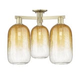 Brookhaven Cloche 3 Light Semi Flush Mount 24.5 Inch Wide by Innovations - 716-3F-G482-7_P