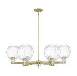 Preston 6 Light Stem Chandelier 12 Inch and 23.88 Inch Wide by Innovations - 716-6CR-G458-7_P