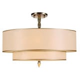 Luxor 5 Light 26 Inch Wide Semi Flush Mount by Crystorama - 9507_CEILING