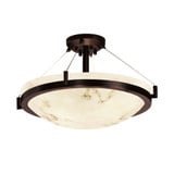 Lumenaria Ring 8 Light 39 Inch Wide Semi Flush Mount by Justice Design - FAL-9684-35