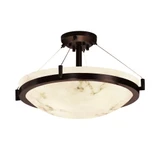 Lumenaria Ring 8 Light 39 Inch Wide Semi Flush Mount by Justice Design - FAL-9684-35