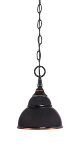 1 Light Chain Hung Mini Pendant 9.5 x 7 Inch by Toltec 11-BC-427-BCS - 11-BC-427-BCS