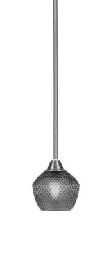 Paramount 1 Light Stem Hung Mini Pendant 6.5 Inch and 6 Inch Wide by Toltec - 3401-BN-4622