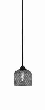 Paramount 1 Light Stem Hung Mini Pendant 6.5 Inch and 6 Inch Wide by Toltec - 3401-BN-4612