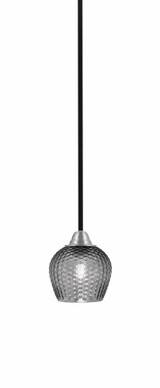 Paramount 1 Light Stem Hung Mini Pendant 6.5 Inch and 6 Inch Wide by Toltec - 3401-BN-4602