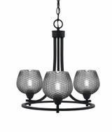 Paramount 3 Light Up Chandelier 17 Inch Tall and 17.25 Inch Wide by Toltec - 3403-BN-4602