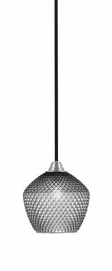 Paramount 1 Light Stem Hung Mini Pendant 9.75 Inch X 9 Inch Wide by Toltec - 3401-BN-4922
