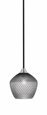 Paramount 1 Light Stem Hung Mini Pendant 9.75 Inch X 9 Inch Wide by Toltec - 3401-BN-4922